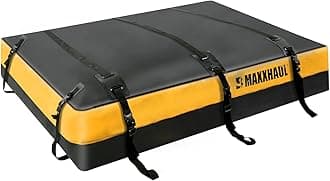 50853 Truck Platform Rack Rooftop Cargo Carrier Bag, 20 Cu Ft (63″ L × 54″ W × 10″ H), Heavy-Duty PVC, Weather-Resistant with Lockable Zipper & Full Strapping System