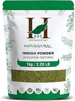 H&C Herbal Ingredients Expert Natural Indigo powder, Natural hair color for b...