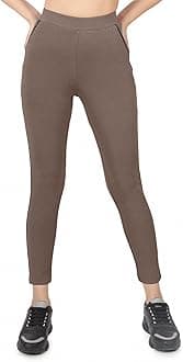 Stretchable Yoga Pants for Women & Gym Pants for Women Workout with Mesh Insert & Side Pockets