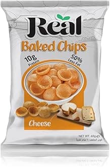 Chips - Cheese Baked Chips – Crispy & Cheesy High-Protein Snack, 60g Pack, No Preservatives, Crunchy & Flavorful