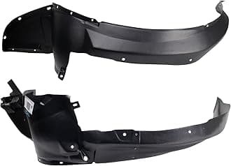 TRQ Front Inner Fender Liner Set Compatible with 2008 Chevrolet Malibu GM1248201 GM1249140