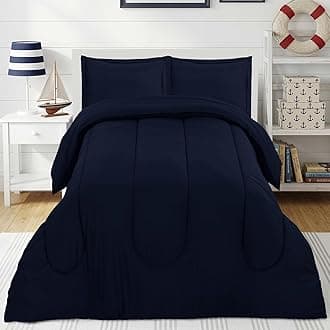 Utopia Bedding Navy Kids Comforter Set with 2 Pillow Shams, 3 Piece Soft Microfiber Twin Bed Comforter with Pillow Shams, Printed Kids Bedding for Boys and Girls, Lightweight, Breathable, Easy Care