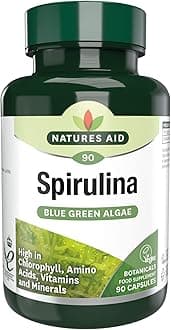 Natures Aid Organic Superfoods Spirulina 90 Capsules