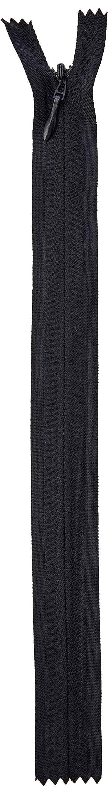 LEDUC Zip-5pc Black Invisible zips-Size, 22cm