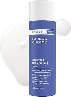 Paula's Choice Resist Advanced Replenishing Toner, Anti-Aging Facial Toner with Hyaluronic Acid, Vitamin C & E, Lightweight Hydration for Dry Skin, Fragrance-Free - 118 ml