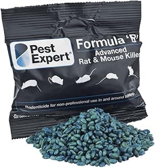 Mouse Killer Poison 1.5kg - Formula 'B+' Advanced from Pest Expert (15 x 100g)
