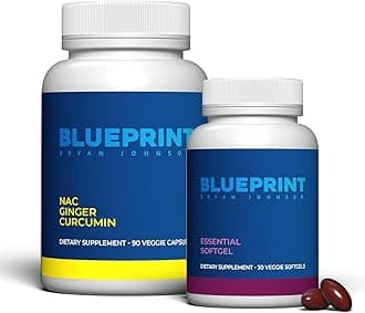 NAC Supplement - Promotes Stress Relief, Immune System Function, Respiratory Health (30 Servings) + Essential Softgel Supplement - Vegan, All Ages (30 Servings)