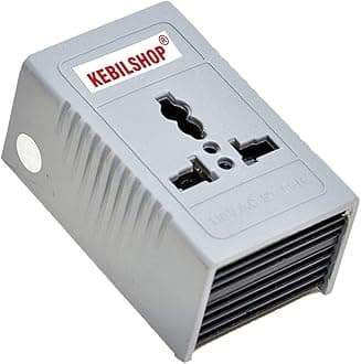 KEBILSHOP 220 v to 110 v Stepdown Voltage Converter USA to India,1000 Watt Platinum Body Universal 3 pin Input Plug.Only for Non-Heavy Products. (1000 Watt) GREU/Black