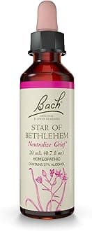 Bach Original Flower Remedies, Star of Bethlehem - Neutralize Grief - Natural Homeopathic Flower Essence for Emotional Balance - Vegan, Gluten Free, Sugar Free - 20mL Dropper
