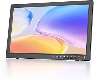 Desobry 19 Inch Portable TV with Antenna, 1080P Small TV with Rechargeable Battery, HDMI AV Input, USB Port, Outdoor TV with Built-in Stand, 12V TV for campervan/bedroom/kitchen/camping/motorhomes