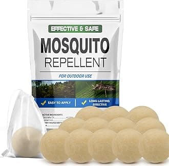 Mosquito Repellent Outdoor Patio, Mosquito Repellent Balls, Mosquitoes Deterrent for Yard, Outdoor Mosquito Control, Mosquito Repellant for Room/Travel/Camping/Garage, Keep Mosquito Away-12P