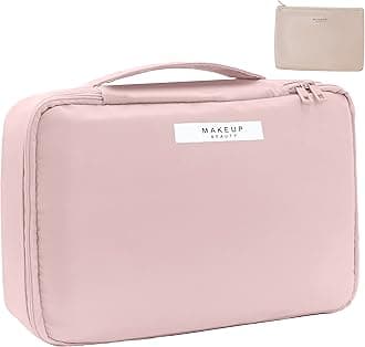 Travel Makeup Bag Cosmetic Bag Makeup Bag Toiletry bag for women and men(Pink)