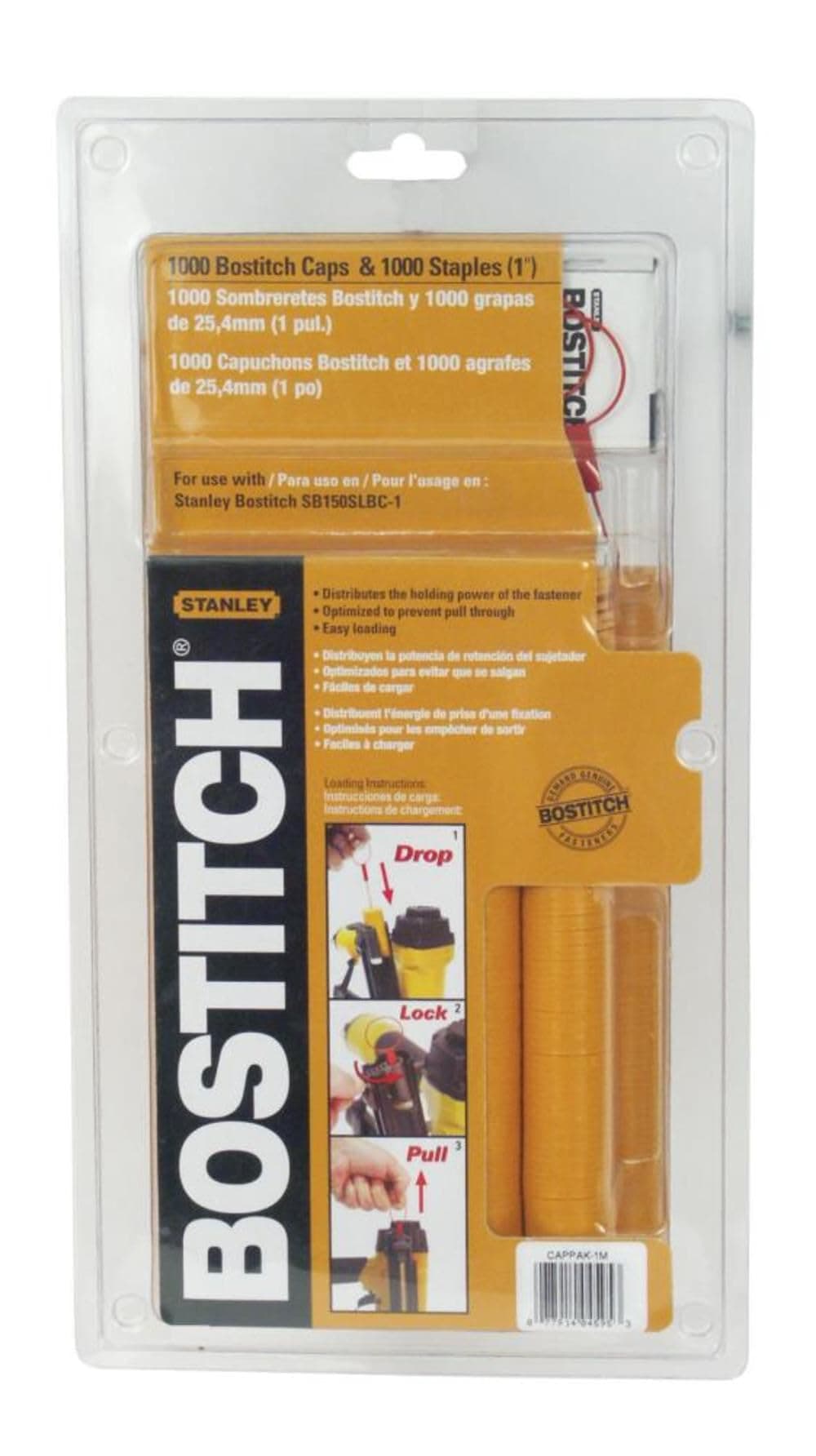 CAPPAK1M Bostitch Caps and Staples