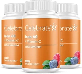 Iron + C 60 mg chewable Berry - 90 Count