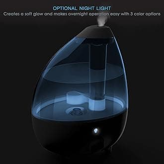 Pure Enrichment MistAire XL Ultrasonic Cool Mist Humidifier for Large Rooms (1 Gallon, Lasts Up to 24 Hours)