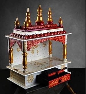 Kamdhenu art and craft Wooden/Home /Pooja/Mandap/ Temple for Home (BK-6)
