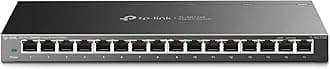 TP-Link 16 Port Gigabit Switch | Easy Smart Managed | Plug & Play | Limited Lifetime Protection | Desktop/Wall-Mount | Sturdy Metal w/ Shielded Ports | Support QoS, Vlan, IGMP and LAG (TL-SG116E)