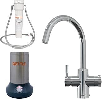 QETTLE 4-in-1 Instant Boiling Water Tap | True Boiling, Filtered Cold, Mains Hot & Cold (4 Litre Boiler)