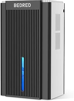 Dehumidifier,95OZ Dehumidifier for Home 1000 Sq.Ft - Quiet with Auto Shut Off & Relaxing 7 Color Ambient Light,Ideal for Livingroom, Bedroom, Basement (White/Black)