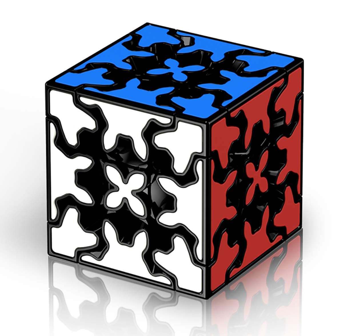 Gear Cube 3x3 with Three-Dimensional Gear Structure, Embedded Tile Design Magic Cube 3x3x3 Puzzles Toys (57mm), Suitable for Brain Development Puzzle Games for Children and Adults