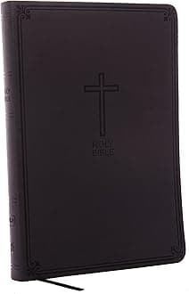 NKJV, Value Thinline Bible, Large Print, Imitation Leather, Black, Red Letter Edition