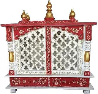 Kamdhenu art and craft Wooden Temple/Home Temple/Pooja Mandir/Pooja Mandap/Temple for Home (2)
