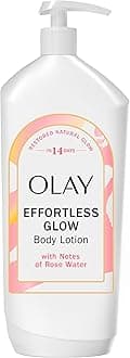 Body Lotion for Women, Effortless Glow, Restore Natural Glow, 24hr Moisturizing & Deep Hydration, Absorbs Instantly, Penetrating Vitamin B3 Complex, For All Skin Types, Rose Water Scent, 18 fl oz