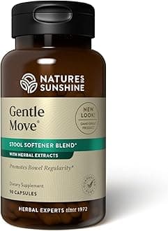 Gentle Move: Experience Daily Digestive Support and Natural Constipation Relief with Natural Fiber for Soft Stools & Regularity, 90 Capsules