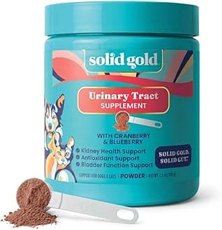 New Solid Gold Cranberry Supplement for Dogs for Urinary Tract Health - UTI + Bladder + Kidney Support for Dogs of All Life Stages w/Antioxidants (3.5 Ounce Powder, Smoked Bacon)