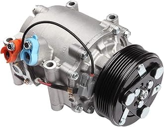 cciyu Air Conditioning Compressor 2002-2005 for Honda Civic 1.7L Auto Repair Compressors Assembly AC Compressor with Clutch for Car Air Conditioning Compressor 38800PLMA021M2,38810PLMA12
