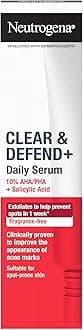 Clear & Defend+ Daily Serum (1x 30ml), Refining and Clearing Face Serum with Salicylic Acid, AHA/PHA, Daily-Use Oil-Free, Suitable for Spot-Prone Skin to Help Defend Against Breakouts