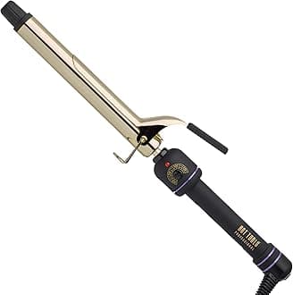 Hot Tools Pro Artist 24K Gold Extra Long Curling Iron | Long Lasting, Defined Curls (1 in)