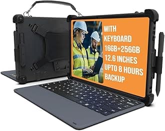 Flex 12B 2-in-1 Rugged Laptop & Windows 11 Pro Tablet – 16GB RAM, 256GB SSD, 12.6” Touchscreen, MIL-STD-810H Certified, Detachable Keyboard, Field Work & Industrial Use