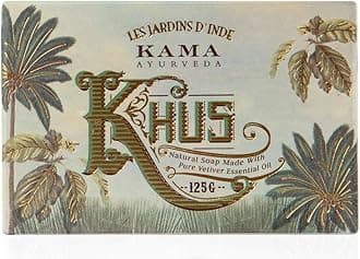 Kama Ayurveda Organic Khus Soap 100% Organic and Cold Pressed, 125g