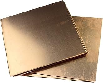 Bopaodao C110 Copper Sheet 99.9% Pure Copper Conductive, Thermal, and Corrosion Resistant Sheet Metal Plate, for Electrical and Thermal Conductivity Equipment, T 5mm x W 100mm x L 150mm, 1Pcs