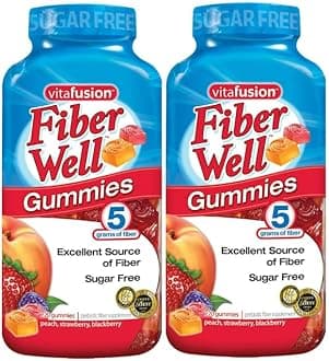 Vitafusion Fiber Well Sugar Free Gummy Vitamin Supplement, 220 Ct. 2 Pack