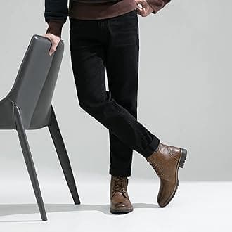 Vostey Men's Boots Boots for Men Casual Boots Motorcycle Combat Ankle Dress Boots Mens