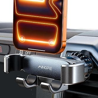 Car Vent Phone Mount Holder for iPhone 17 Pro Max Car Mount [Drop-in Grip] Phone Holders for Your Car Air Vent Interior Accessories Gifts for Men for iPhone 17 Pro Max 16 15 14 Galaxy S26