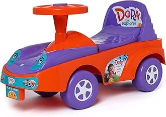 Toyzone Ride on-Peppy Go-Baby Car|Kids Car|Toy Car|Push Car|Baby Car|Kids Car|Toy Car|Push Car|Storage Seat|Swing Car Ride on Car|Ride on Car with Horn (Peppy Go Dora Ride on)