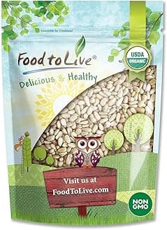 Food to Live Organic Pine Nuts, 2 Pounds – Non-GMO, Whole Raw Pignolias, Unsalted, No Shell, Vegan, Kosher, Bulk Snack. Rich in Vitamin E, Protein. Great for Pesto, Salads, Homemade Desserts