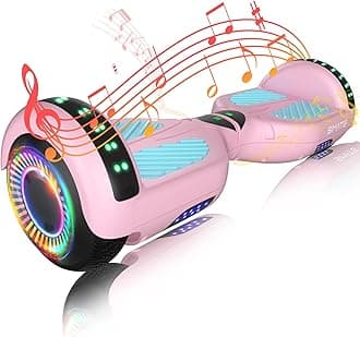 SIMATE Hoverboard, Bluetooth All Terrain Hover Boards with LED Lights and APP Control, Gifts for Kids Adults Girls Boys, for All Ages