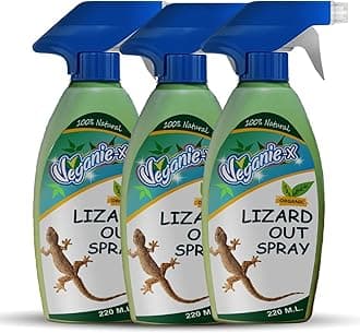 Lizard Out Lizard Repellent Spray 660ml | 100% Natural, Safe and Effective Lizard Spray| Herbal Lizard Repellent (Pack of 3)