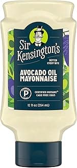 Sir Kensington's Mayonnaise Avocado Oil Mayo Keto Diet & Paleo Diet Certified Gluten Free & Non-GMO Project Verified Condiment 12 oz