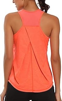 Womens Workout Tops for Women Racerback Tank Tops Mesh Yoga Shirts Athletic Running Tank Tops Sleeveless Gym Clothes