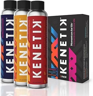 - KENETIK Caffeine-Free Focus Concentrate – Brain Fuel for Mental Clarity Cognitive Endurance, Sugar-Free, Bioidentical Ketones (D-BHB), 4oz (4 Servings) – 3 Pack, Variety