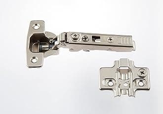 Soft Close Cabinet Hinge Set. 20 Frameless Full Overlay Cabinet Hinges for Kitchen Cabinets with Adjustable Closing Speeds.