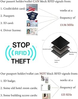 UTO RFID Wallet for Women PU Leather Large Capacity Card Phone Checkbook Holder Coin Purse 187 New Black