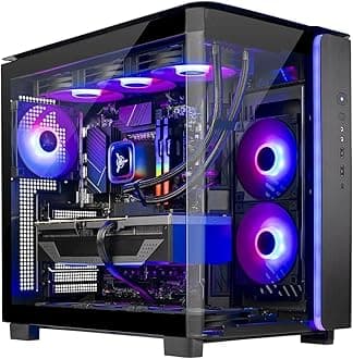 Skytech King 95 Gaming PC Desktop, Ryzen 7 7800X3D 4.2 GHz (5GHz Turbo Boost), AMD RX 9070 XT 16GB GDDR6, 1TB Gen4 NVMe SSD, 32GB DDR5 RAM 5600 RGB, 850W Gold PSU, Wi-Fi, Win 11