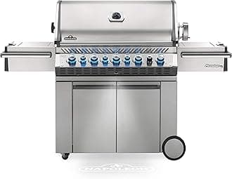 PRO665RSIBNSS-3 Prestige PRO RSIB Natural Gas Grill, 665 sq.in. + Infrared Side and Rear Burners, Stainless Steel