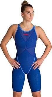ARENA womens Arena Women's Open-back Powerskin Carbon Glide Kneeskin Racing Suit One Piece Swimsuit (pack of 1)